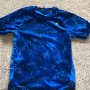 blue athletic t shirt